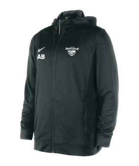 Nike Team Basketball Kapuzenjacke Schwarz F010