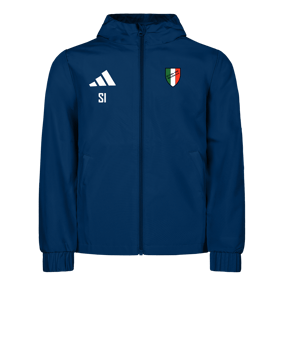 adidas Entrada 26 Regenjacke Dunkelblau