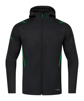 JAKO Challenge Freizeit Kapuzenjacke Grün F503