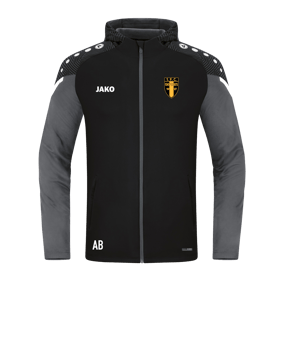 JAKO Performance Kapuzenjacke Schwarz F804