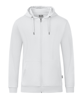 JAKO Organic Kapuzenjacke Weiss F000 - weiss