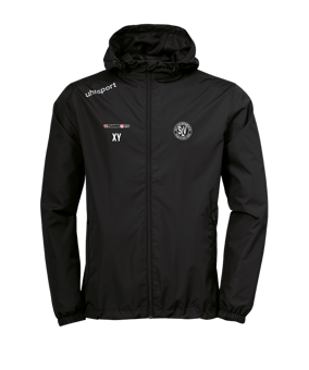 uhlsport Essential Regenjacke Schwarz Weiss F01 