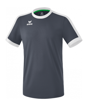 Erima Retro Star Trikot Kids Grau Weiss - grau