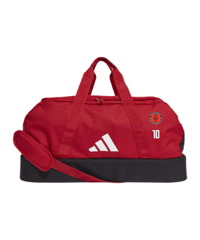 adidas Tiro League Duffel Bag Gr. M Rot Weiss