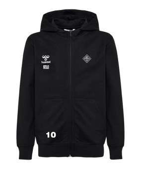 Hummel GO 2.0 Kapuzenjacke Kids Schwarz F2001