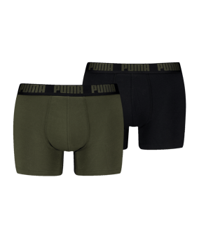 PUMA Everyday Basic 2P Boxershort Grün F014 - gruen