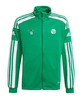adidas Squadra 21 Trainingsjacke Kids Grün Weiss