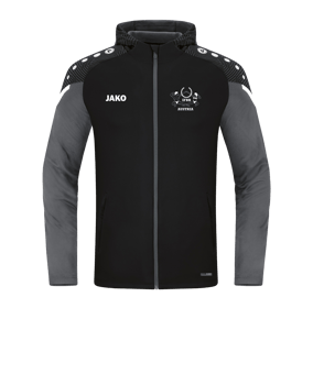 JAKO Performance Kapuzenjacke Schwarz F804