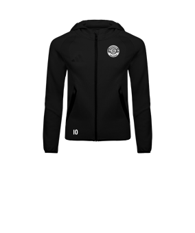 adidas Tiro Travel Hoody Kids Schwarz