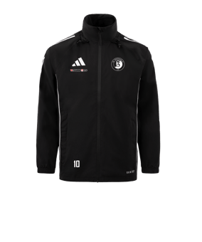 adidas Tiro 24 Regenjacke Schwarz Weiss
