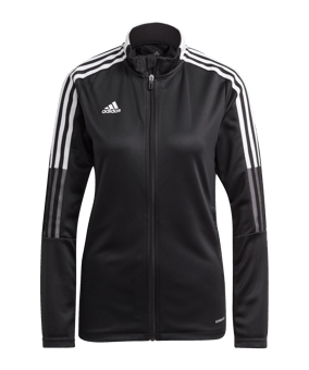 adidas Tiro 21 Trainingsjacke Damen Schwarz - schwarz