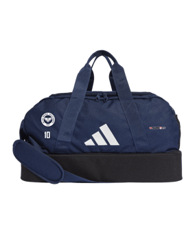 adidas Tiro League Duffel Bag Gr. S Blau Weiss
