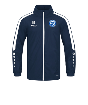 JAKO Power Allwetterjacke Blau Weiss F900