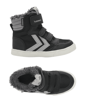 hummel stadil Super Poly Boot Mid Sneaker Kids Schwarz F2001 - schwarz
