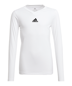 adidas Team Base Top langarm Kids Weiss - weiss