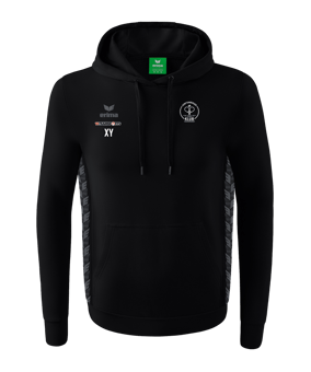 Erima Team Essential Hoody Schwarz Grau