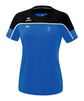 Erima Change by T-Shirt Damen Blau Schwarz