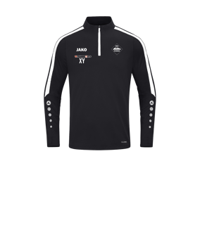 JAKO Power Sweatshirt Kids Schwarz Weiss F800