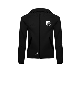 adidas Tiro Travel Hoody Kids Schwarz