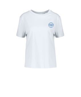 Merch Muser T-Shirt Women White | #justlogo1c