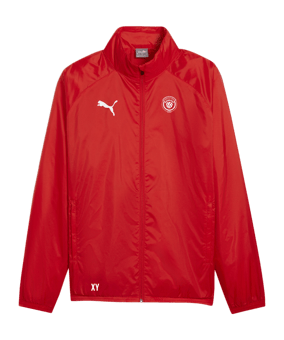 PUMA teamGOAL Allwetterjacke Rot Weiss F01