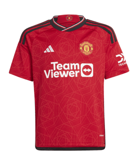 adidas Manchester United Trikot Home 2023/2024 Kids Rot - rot