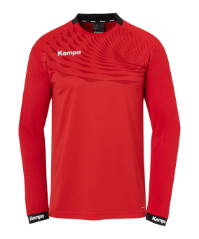 Kempa Wave 26 Poly Maglia maniche lunghe Rosso C004 - rosso