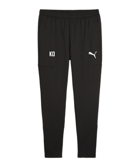 PUMA teamGOAL Slim Trainingshose Schwarz Weiss F03