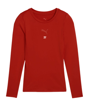 PUMA teamLIGA26 Baselayer LS T-Shirt Kids Rot F01