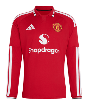 adidas Manchester United Trikot Langarm Home 2026/2027 Rot - rot