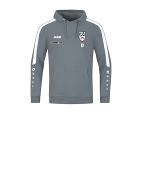 JAKO Power Hoody Kids Grau Weiss F840