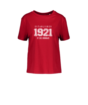 Merch Muser T-Shirt Women Red | #established