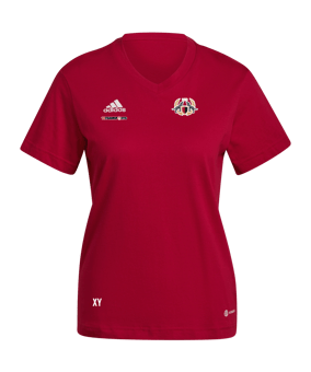 adidas Entrada 22 T-Shirt Damen Rot