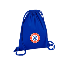 Merch Organic Premium Cotton Gymsack Bright Royal | logo4c