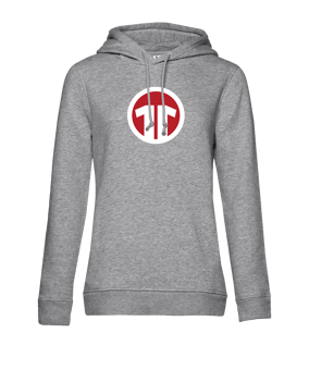 11teamsports Logo Hoody Damen Grau - grau