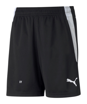PUMA teamLIGA Short Kids Schwarz Weiss F03