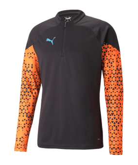 PUMA individualCUP HalfZip Sweatshirt Top F50 - schwarz