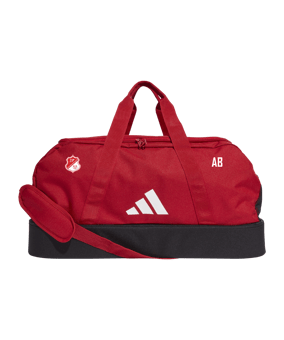 adidas Tiro League Duffel Bag Gr. M Rot Weiss