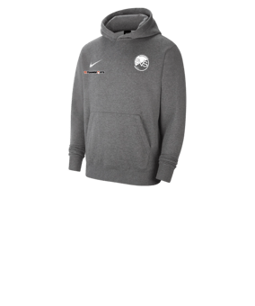 Nike Park 20 Fleece Hoody Kids Grau Weiss F071
