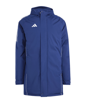 adidas Tiro 24 Kapuzenjacke Blau Weiss - blau