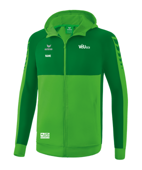 Erima Six Wings Kapuzenjacke Kids Grün