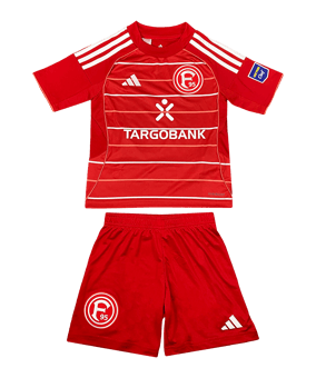 adidas Fortuna Düsseldorf Trikot Set Heim 2025/2026 Kids Rot - rot