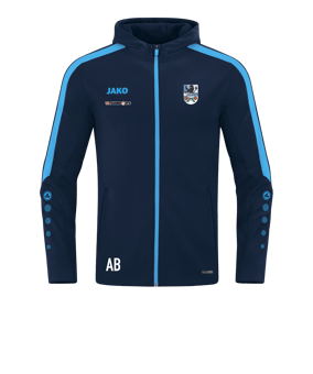 JAKO Power Kapuzenjacke Blau F910