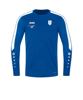 JAKO Power Sweatshirt Blau Weiss F400