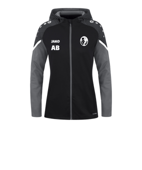 JAKO Performance Kapuzenjacke Damen Schwarz F804