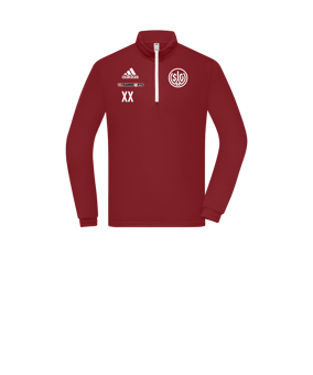 adidas Entrada 22 HalfZip Sweatshirt Kids Rot