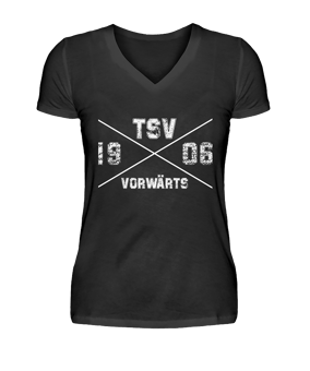 TSV Schopfloch V Neck Vorwärts X Damen Schwarz - schwarz