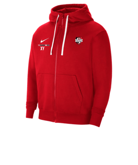 Nike Park 20 Fleece Kapuzenjacke Rot Weiss F657