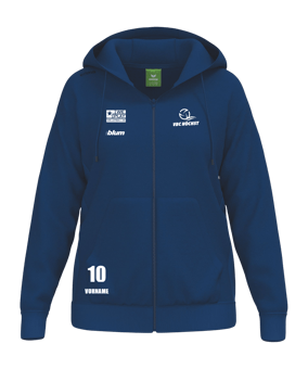 Erima TS Kapuzenjacke Damen Blau