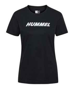 Hummel Elemental Logo T-Shirt Damen Schwarz F2001 - schwarz